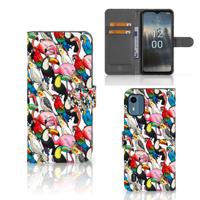 Nokia C12 | Telefoonhoesje | Met pasjeshouder | Birds