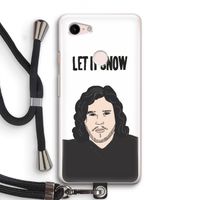 Let It Snow: Pixel 3 Transparant Hoesje met koord
