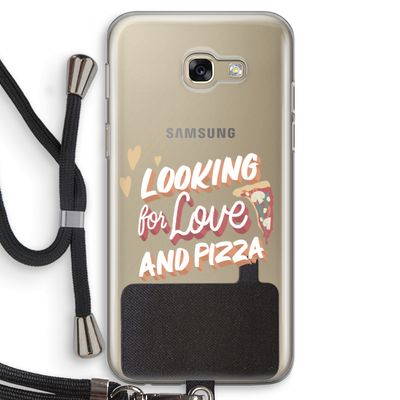 Pizza is the answer: Samsung Galaxy A5 (2017) Transparant Hoesje met koord