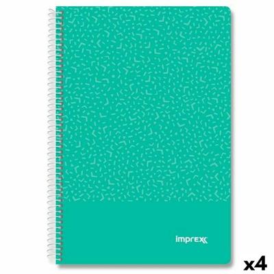 Schrift Imprex Groen Din A4 80 Lakens (4 Stuks)