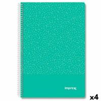 Schrift Imprex Groen Din A4 80 Lakens (4 Stuks)