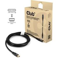 CLUB3D CAC-1561 DisplayPort kabel 2 m Mini DisplayPort USB Type-C Zwart