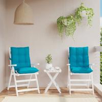 VidaXL Stoelkussens 2 st lage rug oxford stof lichtblauw