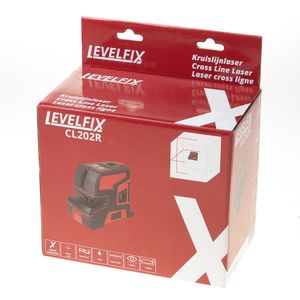 Levelfix kruislijnlaser cl202r rood