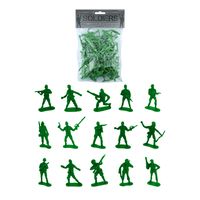 100x Speelgoed soldaatjes/soldaten figuren 3,5 - 7 cm