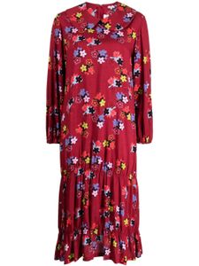 Comme Des Garçons Girl robe mi-longue à fleurs - Rouge