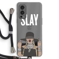 Slay All Day: OnePlus Nord 2 5G Transparant Hoesje met koord
