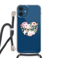 GRL PWR Flower: iPhone 12 mini Transparant Hoesje met koord