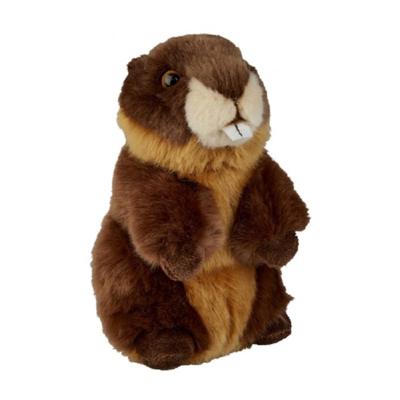 Ravensden Pluche bever knuffel - bruin - 18 cm - speelgoed bevers