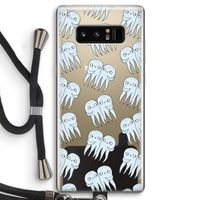 Octopussen: Samsung Galaxy Note 8 Transparant Hoesje met koord