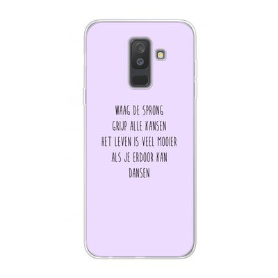 Sprong: Samsung Galaxy A6 Plus (2018) Transparant Hoesje