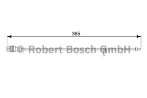 Waarschuwingscontact, remvoering-/blokslijtage Voor Links AP312