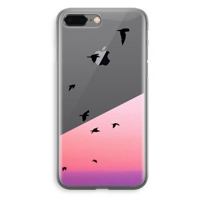 Fly away: iPhone 8 Plus Transparant Hoesje