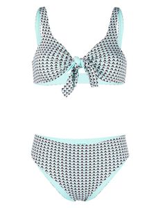 Fisico bikini à imprimé géométrique - Bleu