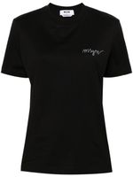 MSGM t-shirt à logo brodé - Noir - thumbnail