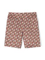 Burberry Kids short Halford imprimé - Orange