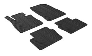 Rubbermatten passend voor Mazda 2 11/2014- (T-Design 4-delig + montageclips) GL0221