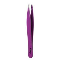 Vitry Face Care Coloured Tweezers ''Yatagan'' Pincet Ref.1029YC Mauve 1Stuks Vitry Face Care Coloured Tweezers ''Yatagan'' Pincet Ref.1029YC Mauve 1Stuks