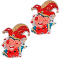 2x Prins Carnaval wanddecoratie