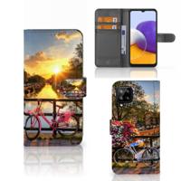 Samsung Galaxy A22 4G | M22 | Flip Cover | Amsterdamse Grachten | Portemonnee hoesje