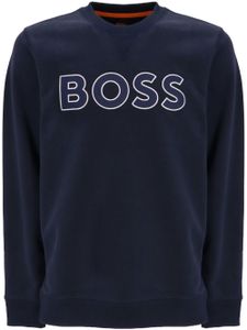 BOSS sweat à logo brodé - Bleu