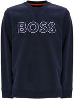 BOSS sweat à logo brodé - Bleu - thumbnail