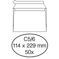 Envelop Quantore bank C5/6 114x229mm zelfklevend wit 50 stuks