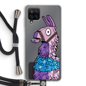 Lama: Samsung Galaxy A12 Transparant Hoesje met koord