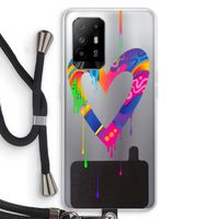 Melts My Heart: Oppo A95 5G Transparant Hoesje met koord