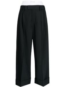 Alexander Wang pantalon de tailleur à design superposé - Noir