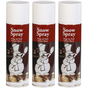 3x Sneeuwspray/spuitsneeuw bussen 300 ml