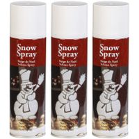 3x Sneeuwspray/spuitsneeuw bussen 300 ml