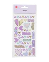051 Stickervel Liefde Pastel
