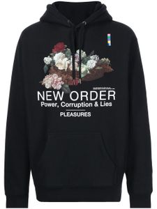 Pleasures hoodie à imprimé New Order - Noir