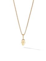 David Yurman pendentif Hamsa en or 18ct pavé de diamants (26 mm)