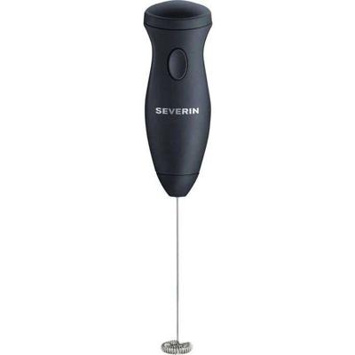SEVERIN SM3590 Compacte en handige melkopschuimer, Romig melkschuim, inclusief batterijen, 11.500 tpm, pulsknop