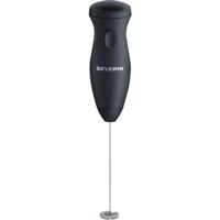 SEVERIN SM3590 Compacte en handige melkopschuimer, Romig melkschuim, inclusief batterijen, 11.500 tpm, pulsknop