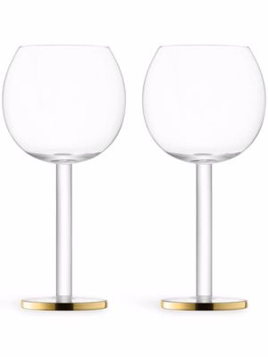 LSA International lot de verres à vin Luca - Or