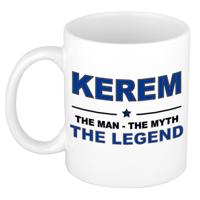 Kerem cadeau mok - man myth legend - naam koffiemok - 300 ml - collega - vaderdag