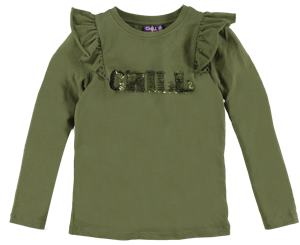 O'Chill Meisjes shirt - Rafaela - Groen