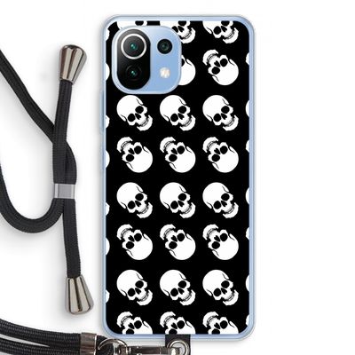 Musketon Skulls: Xiaomi Mi 11 Lite Transparant Hoesje met koord