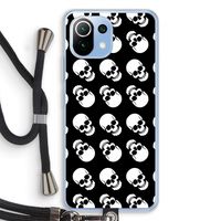 Musketon Skulls: Xiaomi Mi 11 Lite Transparant Hoesje met koord