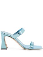 Giuseppe Zanotti sandales métallisées 90 mm à brides - Bleu