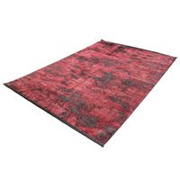 Laagpolig Vloerkleed Brooklyn Vintage Zwart-Rood-160 x 230 cm - thumbnail