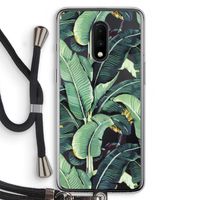 Bananenbladeren: OnePlus 7 Transparant Hoesje met koord