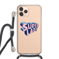 Superlady: iPhone 11 Pro Max Transparant Hoesje met koord