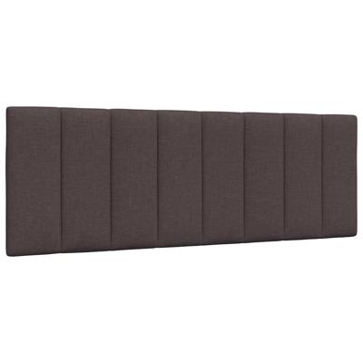 Hoofdbordkussen "Hanko" 140 cm stof donkerbruin
