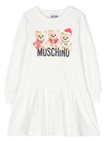 Moschino Kids robe à imprimé Teddy Bear - Blanc - thumbnail