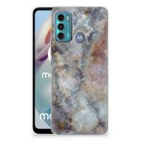 Motorola Moto G60 | TPU | Siliconen hoesje | Marmer Grijs