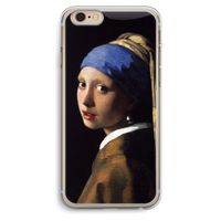 The Pearl Earring: iPhone 6 Plus / 6S Plus Transparant Hoesje